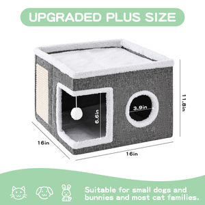 Теплая Складная кошачья кровать моющаяся кошачья кровать оптом Когтеточка для домашних животных аксессуары - Product Image 3