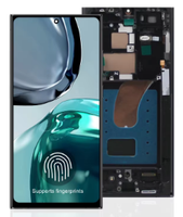 Rakitan Layar Sentuh OLED LCD dengan Frame untuk Samsung Galaxy S22 Ultra SM-S908B/DS S908N S908U Rakitan Layar LCD