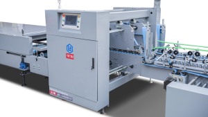 Máquina de plegado y pegado de cajas corrugadas con cierre inferior JY1800, máquina encoladora automática de carpetas de cartón de gran formato de piezas dobles - Product Image 6