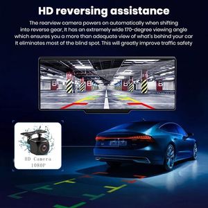 Chất lượng cao xách tay Dash Cam DVR 10.26 "IPS hiển thị hỗ trợ không dây Carplay Android Auto Car Video <span class=keywords><strong>Recorder</strong></span> Navigation SDK - Product Image 5