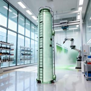 Système de lavage compact en PRV pour ateliers de peinture industrielle, ventilation et ateliers métallurgiques – Épurateur <span class=keywords><strong>Semprot</strong></span> - Product Image 1
