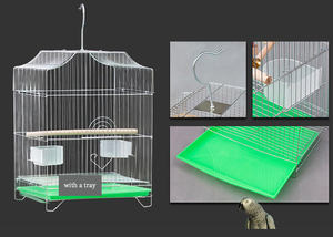 Lushang — <span class=keywords><strong>Cage</strong></span> pour les oiseaux, accessoire en métal pour perruches, <span class=keywords><strong>Cage</strong></span> pour élevage de petits oiseaux - Product Image 3