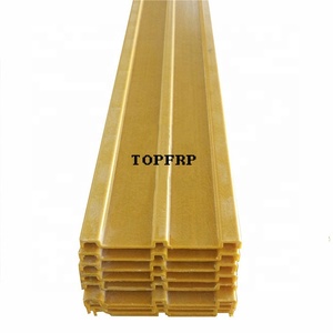Profilés en fibre de verre pultrudée renforcée FRP GRP pour plaque de protection - Product Image 3