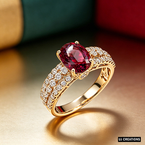Bague personnalisée en or massif S925/9K/14K/18K/PT900/PT950 avec pierre précieuse ovale, diamant de laboratoire qualité VVS-VS, taille brillant, bijoux de mode - Product Image 6