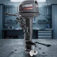 Moteur hors-bord Yamaha 30 CV 2 temps à démarrage électrique avec commande au joystick et arbre long pour la pêche sportive - Offre Spéciale