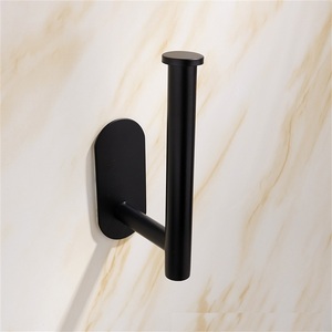 Porte-rouleau de papier toilette mural en acier inoxydable pour salle de bain et cuisine, accessoire pour serviettes en papier - Product Image 6