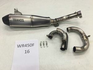 Tubo silenciador de escape de motocicleta de titanio de alto rendimiento para Yamaha <span class=keywords><strong>WR450F</strong></span> <span class=keywords><strong>2016</strong></span> - Product Image 3