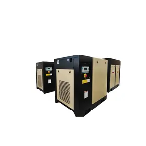 Compresor de aire eléctrico silencioso sin aceite tipo tornillo 7.5kw 15kw 22kw 37kw 45kw 7bar 8bar 10bar 12bar 14bar para industrial