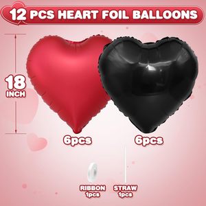 VANTUR Vente en gros de ballons en aluminium en forme de cœur de 18 pouces pour la décoration de fête de la Saint-Valentin - Product Image 3
