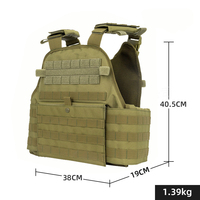 Gilet tactique personnalisé polyester respirant Molle modulaire plusieurs pochettes équipement de protection extérieur tailles de couleur personnalisées S-XL