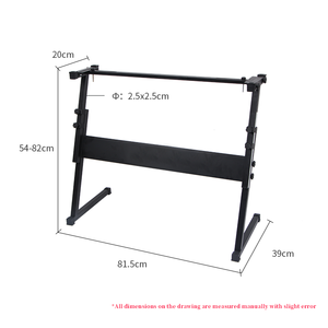 <span class=keywords><strong>Support</strong></span> pliable en forme de Z HEBIKUO Q-1B pour piano <span class=keywords><strong>numérique</strong></span>, <span class=keywords><strong>clavier</strong></span>, <span class=keywords><strong>support</strong></span> d'instrument de musique en fer détachable - Product Image 2
