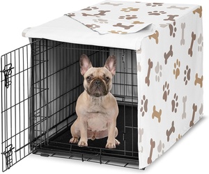 Couverture de caisse de chat pour petit chien moyen <span class=keywords><strong>Cage</strong></span> pour animaux de compagnie Couverture de boîte de chenil Couverture imperméable coupe-vent - Product Image 1