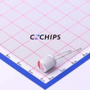 ตัวเก็บประจุแบบแข็ง SPT1AM331F09OR แบบ Through Hole (THT), ขนาด D8xL9 มม. 330uF 20% 10V 3.5 มม. - Product Image 1