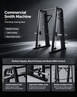 Machine Smith multifonctionnelle XINRUI pour la musculation et l'entraînement de force, adaptée aux hommes et aux femmes