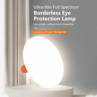 Nouveauté : Panneau lumineux LED de plafond ultra-plat sans cadre 20 mm, 9W 18W 24W 36W 180 °   Spots encastrés grand angle pour supermarché