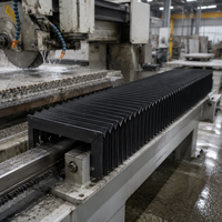 Housse de protection télescopique anti-poussière et résistante à l'huile pour soufflet d'accordéon et guide linéaire de machine-outil CNC