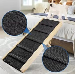 Escalera plegable ajustable para escalar mascotas, cómoda, conveniente para que los animales pequeños escalen la cama, producto promocional para mascotas - Product Image 3