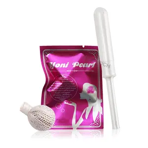 Natural Herbs Women Vagina Care Yoni Detox Pearls Medical Applicator Disposable Black Yoni Pearls