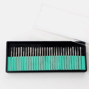 Diamond Grinding Needles 30pc Set 3.0mm Cone Cylindrical For <b>Nail</b> Drill Polishing Metal Ceramic Glass Jewelry Professional - Product Image 4