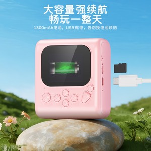 Cámara Instantánea para Niños de 4800W Píxeles, Imprime Fotos y Vídeos, Juguete Infantil Rosa - Product Image 4