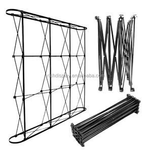 定制便携式8x10ft英尺织物，用于贸易展览背景展览促销升华活动摊位的流行展示架 - Product Image 6