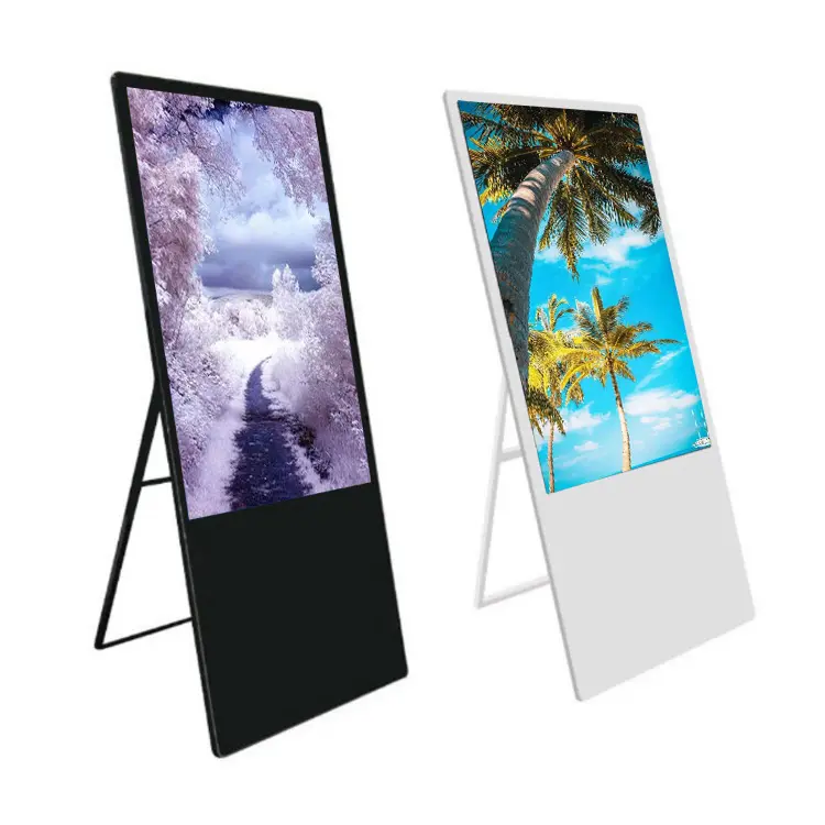Cina vendita calda 43 pollici touch screen portatile digitale poster display elettronico bordo del menu per il marketing