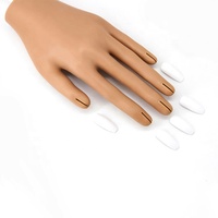Faux-ongles professionnels en Silicone, pour manucure, entraînement des mains, modèle doigt + 50 pièces accessoires remplaçables pour Nail-Art