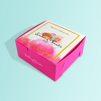 Biscuit Pâtisserie Sucrée Dessert Donut Box Cookies Mini Cupcake Boîtes Cookies Boîtes D'emballage