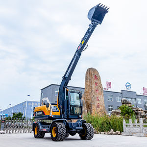 Excavadora de ruedas Excavadora pequeña automática Excavadora de ruedas de 8 toneladas y 10 toneladas Excavadora de ruedas aprobada por CE - Product Image 4