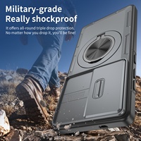 Étui de téléphone antichoc en métal avec anneau de protection personnalisé pour Samsung A55 A35 A25 A27 S26 S27, service OEM