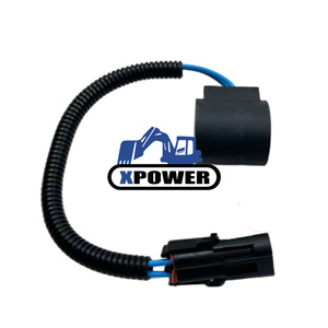 XPOWER 6309424ขดลวดโซลินอยด์วาล์ว24V สำหรับรถขุดตีนตะขาบเครื่องยนต์ใหม่สีดำ - Product Image 5