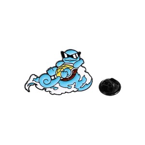 Spilla Distintiva Monofacciale in Nichel Nero Placcato con Smalto Morbido, Design Anime Kawaii YZ, a Tema Pokémon Rana Pikachu, per Commercio all'Ingrosso - Product Image 2