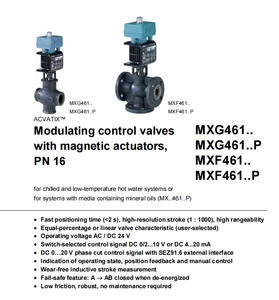 Vanne magnétique 2/3 voies MXG461.20 PN16, DN20, Kvs 5.0, 24 V, 0-10 V/4-20 mA, retour par ressort, IP54 - Product Image 4