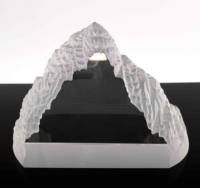 Médailles et Trophées Personnalisables en Verre Cristal K9 Poli Écologique, Formes Variées, Logo 3D, Trophée Iceberg – Vente en Gros
