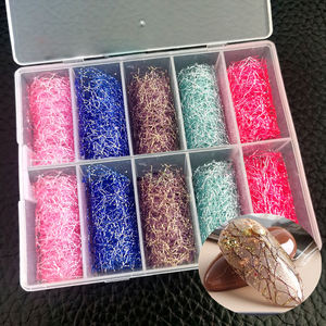 Nouveau fil métallique pour Nail Art, 4x100 cm, <span class=keywords><strong>automne</strong></span>, noir, Rose, argent, or - Product Image 3