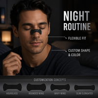 Bandes nasales anti-ronflement personnalisées, respirantes, pour le sport, patch nasal pour soulager la respiration pendant le sommeil, OEM