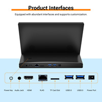 PC de bureau tout-en-un 10,1 pouces PoE, tablette Android en forme de L 350 Nits, kiosque PC AIO avec WiFi 6 et Bluetooth 5.4