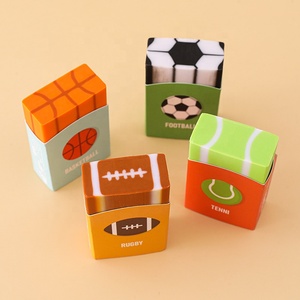 Gommes à effacer sportives amusantes sur le thème du basketball et du football, cadeaux pour fêtes d'anniversaire, récompenses pour étudiants, fournitures pour récompenses en classe - Product Image 2