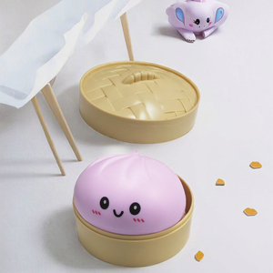 Cute Dumpling Squishy Fidget <b>Toy</b>-Stress Relief Sensory <b>Desk</b> <b>Toy</b> Colorful Unisex Ages 14+ Made of Rubber - Product Image 2