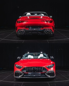 Mercedes-Benz SL63 Điều kiện Mới sợi carbon cơ thể Kit phong cách phía trước Lip Side váy khuếch tán Spoiler Cửa thoát khí cản xe - Product Image 5