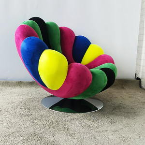Italiano creativo Anemone <span class=keywords><strong>Giovannetti</strong></span> divano singolo moderno minimalista soggiorno pigro per il tempo libero sedia girevole - Product Image 4