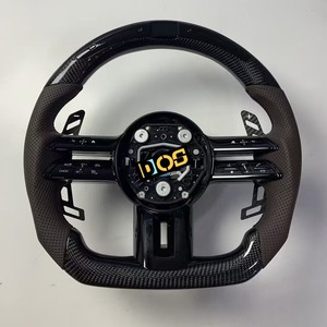 Volant de voiture personnalisé en Alcantara pour <span class=keywords><strong>Mercedes</strong></span> Benz pour <span class=keywords><strong>AMG</strong></span> W204 W205 W213 Classe E <span class=keywords><strong>GLA</strong></span> X156 W166 W177 W176 W246 W221 W222 - Product Image 3