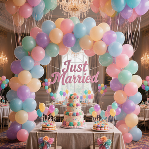 Ballons en latex perforés en gros, 100 pièces/sac, avec poignée en élastique, 1,8 g, pour décoration <span class=keywords><strong>de</strong></span> mariage, article unique - Product Image 5