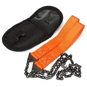 Taşınabilir Survival zincir testere Chainsaws acil kamp yürüyüş aracı cep el alet çantası açık cep zinciri testere