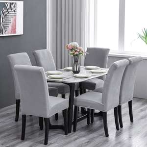 Căng Jacquard Nhà Bếp <span class=keywords><strong>Parsons</strong></span> Ghế Bao Gồm Có Thể Giặt Spandex Ăn Ghế Slipcovers Ghế Bảo Vệ Cho Khách Sạn, Bữa Tiệc, Lễ - Product Image 5