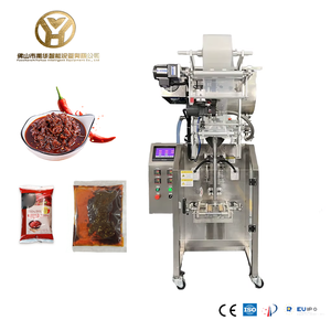 เครื่องบรรจุซองซอสพริกอัตโนมัติความเร็วสูง YH เครื่องบรรจุแบบซีล 3 ด้านสำหรับน้ำผลไม้ นมเหลว และของเหลวอื่นๆ - Product Image 1