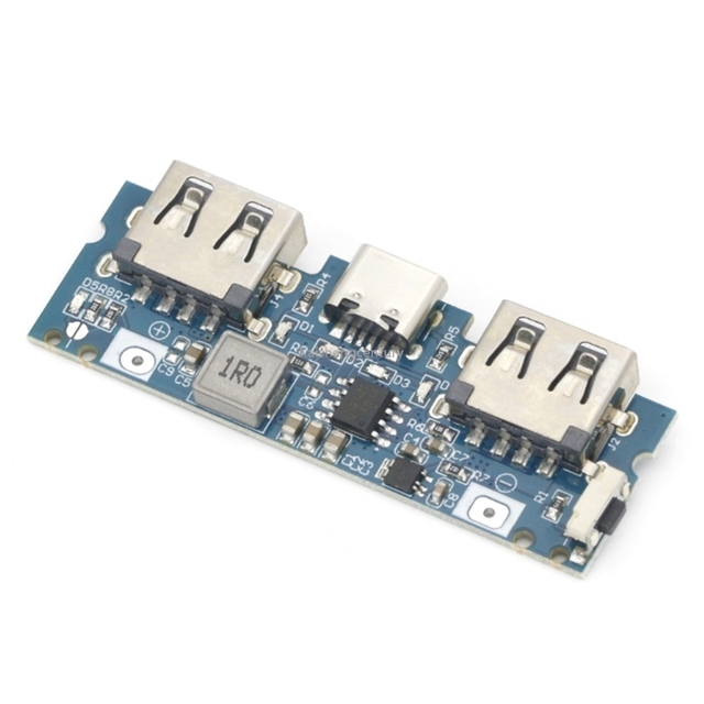 Dual USB 5V 2.4A Micro Micro Type-C USB Mobile Power Bank 18650 Charging Module PCBA Lithium Battery Board