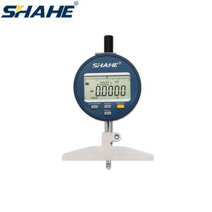 Shahe indikator pengukur kedalaman LCD <span class=keywords><strong>Digital</strong></span>, alat ukur kedalaman baterai dapat diisi ulang 0-10mm 0.001mm - Product Image 1