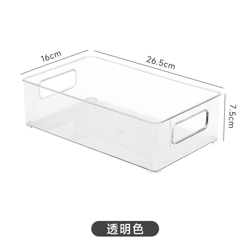 3 large transparent storage boxes