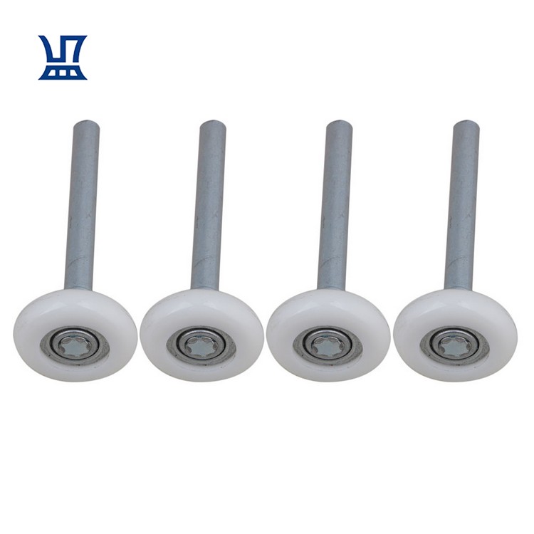 BQLZR, бесплатная доставка, 4 шт., белый удлиненный нейлоновый ролик, ролик для гаражных дверей